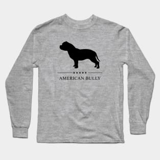 American Bully Black Silhouette Long Sleeve T-Shirt